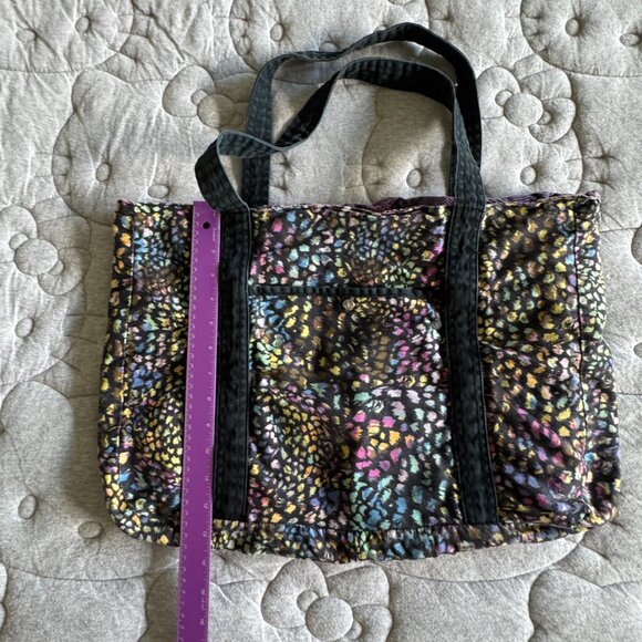 VOLCOM Reversible Oversized Canvas Tote Bag 24" Travel Weekend Beach Bag - Picture 4 of 11